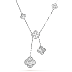 18K Magic Alhambra Six Motifs Diamonds Necklace