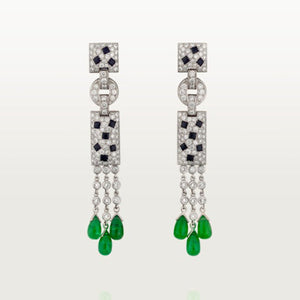 18k Panthère De Diamond Earrings