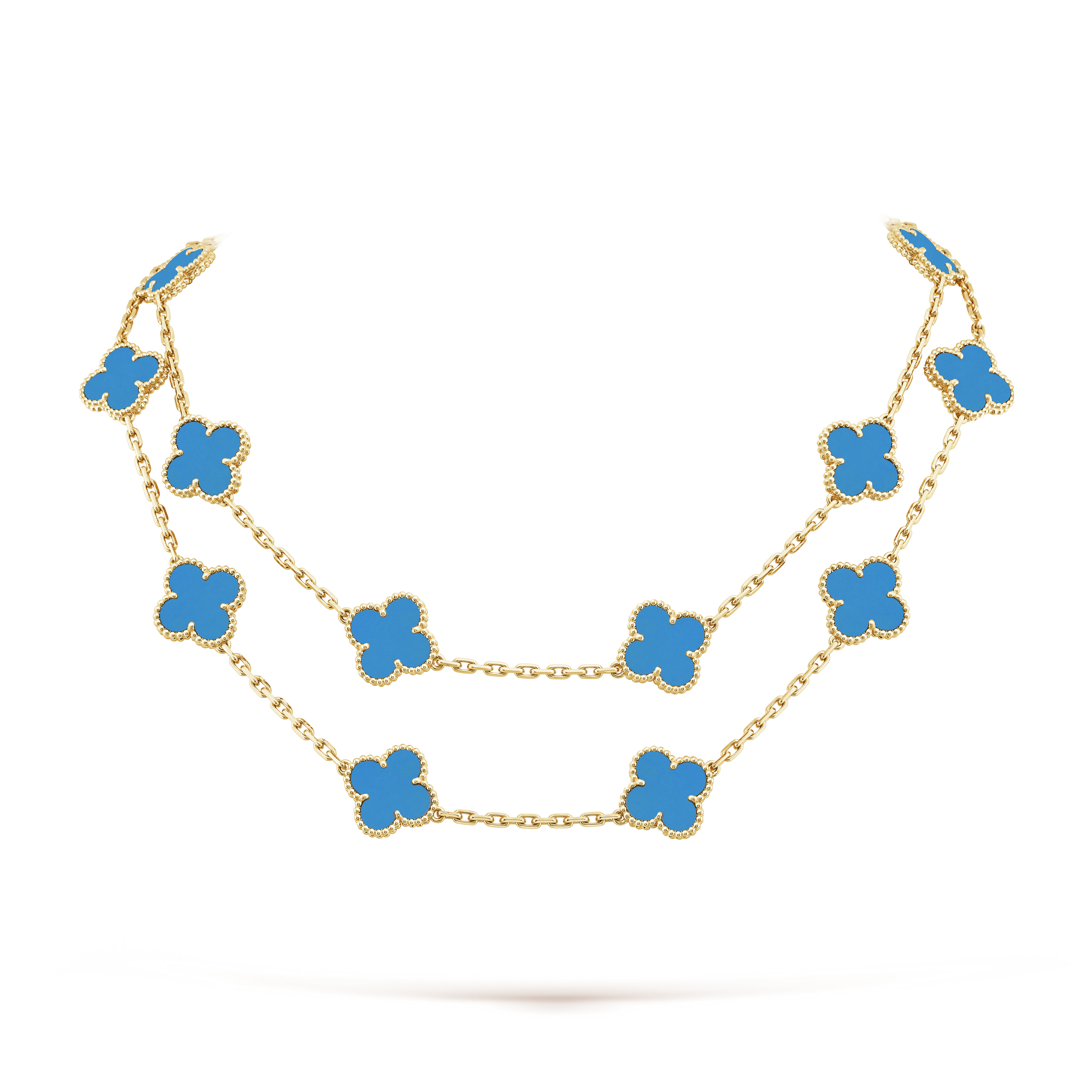 18K Vintage Alhambra 20 Motifs Long Necklace