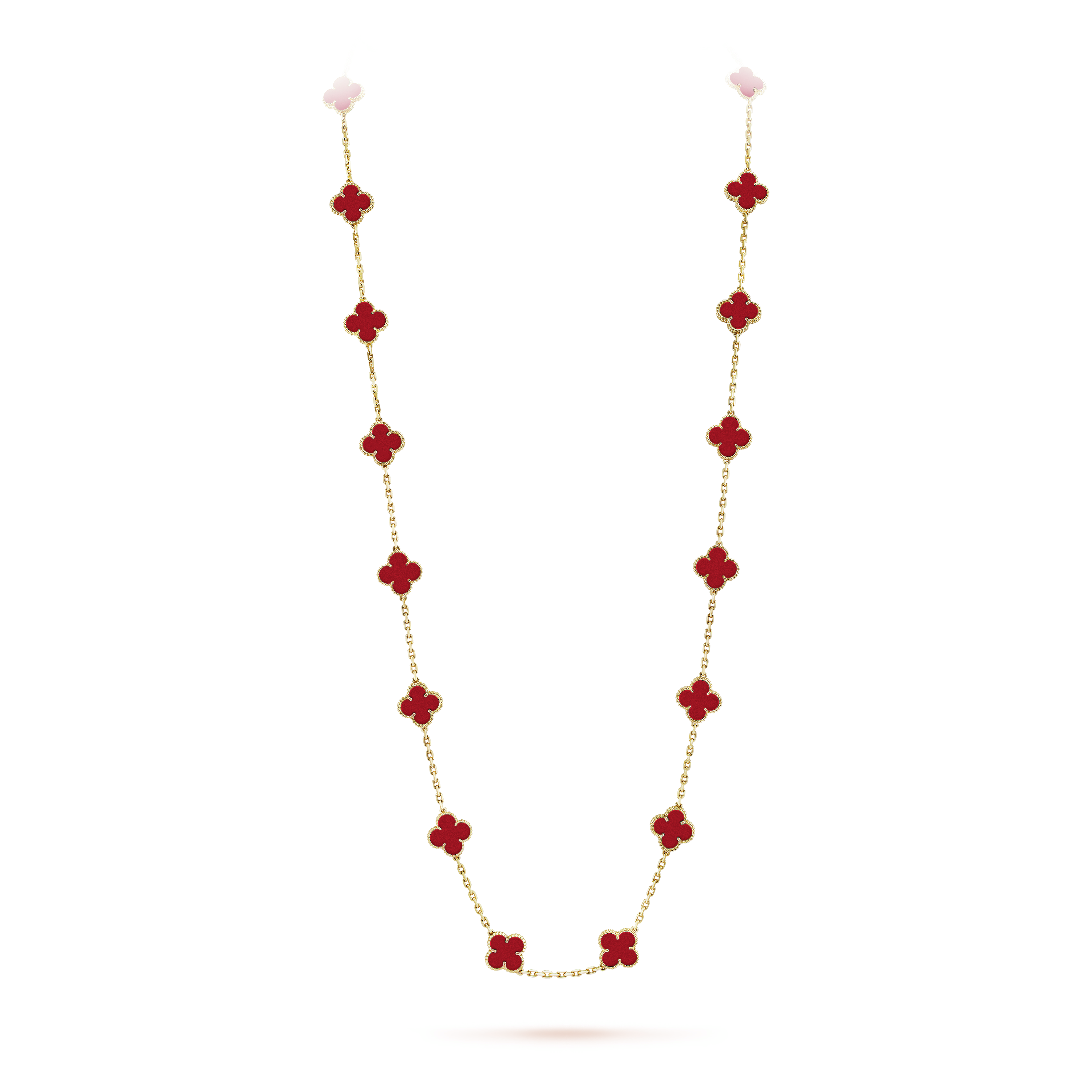 18K Vintage Alhambra 20 Motifs Long Necklace