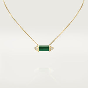 18K Les Berlingots De Malachite Necklace