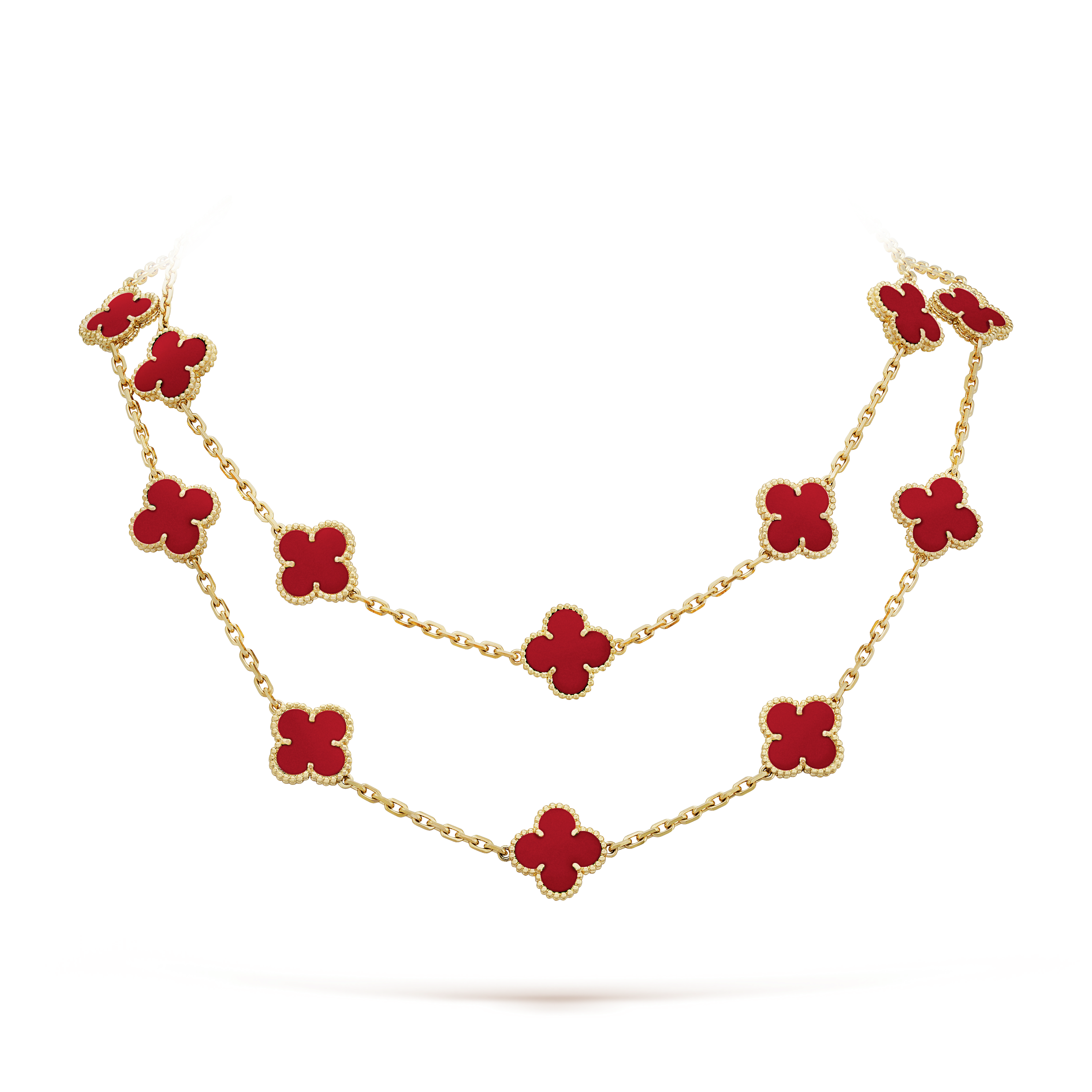 18K Vintage Alhambra 20 Motifs Long Necklace