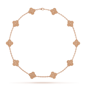 18K Vintage Alhambra 10 Motifs Necklace