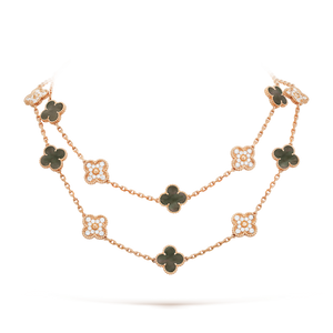 18K Vintage Alhambra 20 Motifs Long Necklace