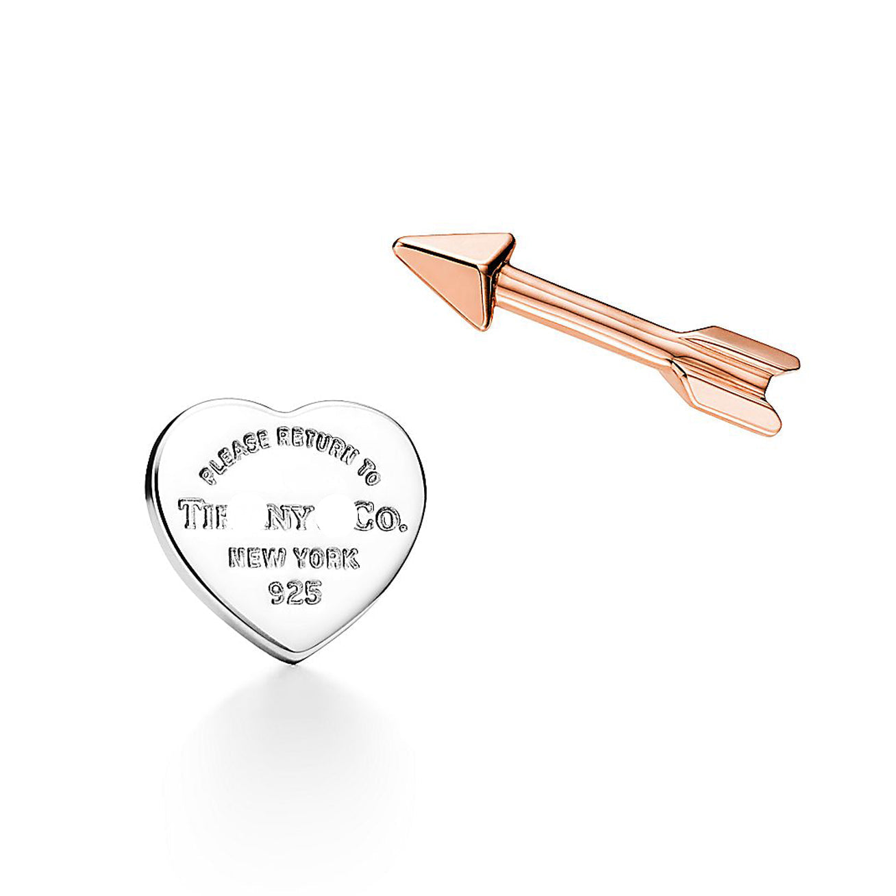 18K Return to Lovestruck Heart Tag & Arrow Earrings