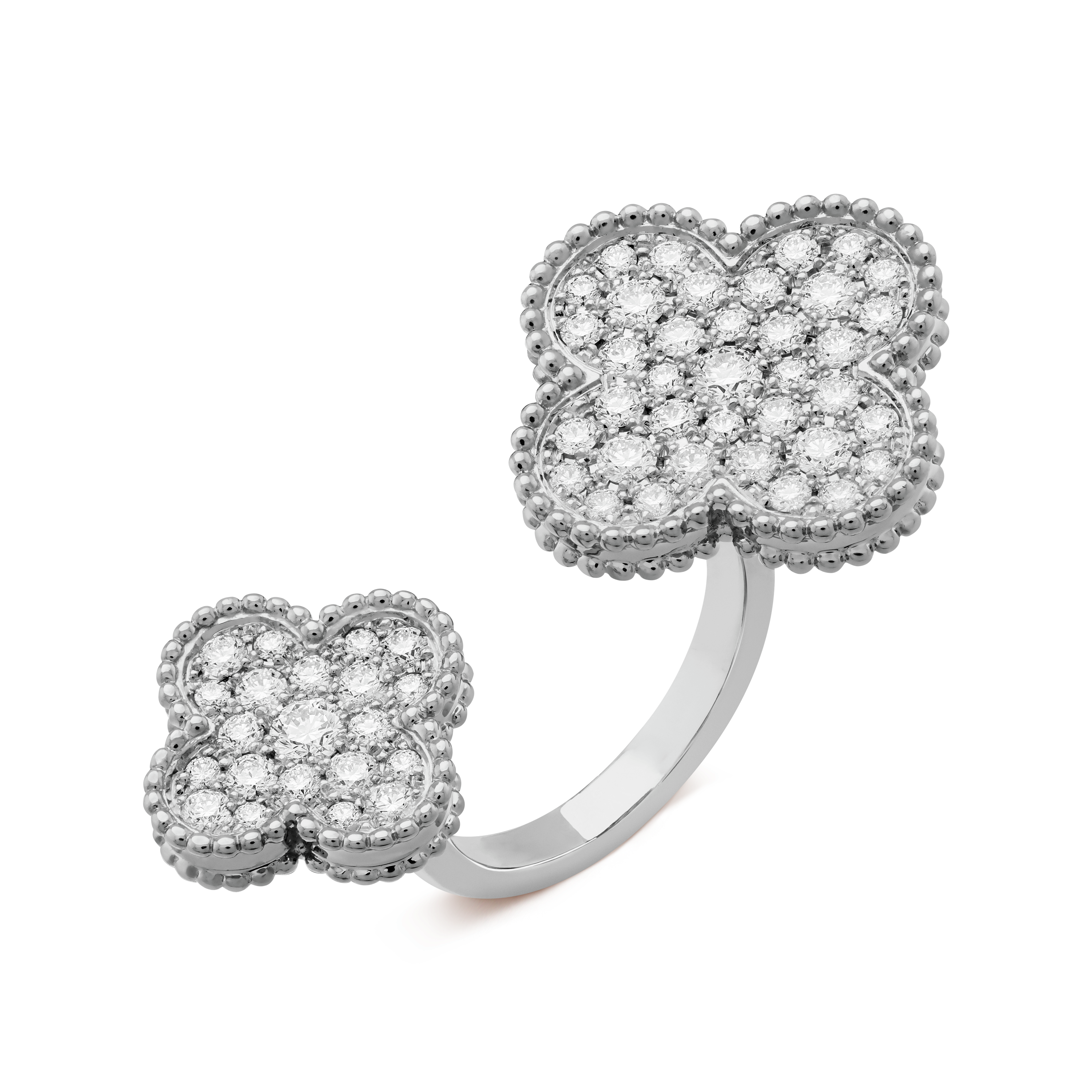 18K Magic Alhambra Diamond Ring
