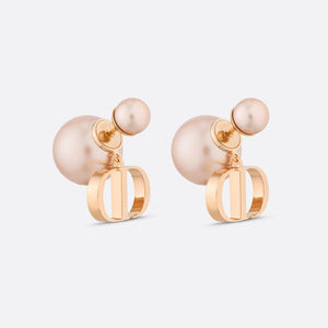 18k Gold Tribales Pink Pearl Earrings