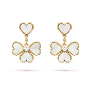 18k Sweet Alhambra Effeuillage Earrings