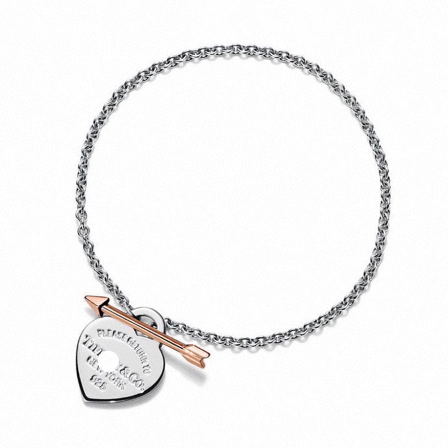 18K Return to Lovestruck Heart Tag Bracelet