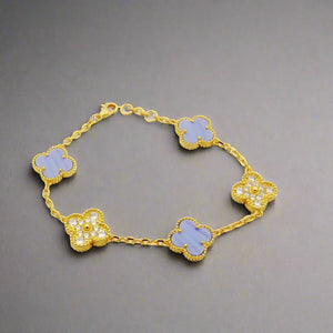 18K Vintage Alhambra Diamonds Bracelet