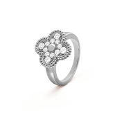 18K Vintage Alhambra Diamonds Ring