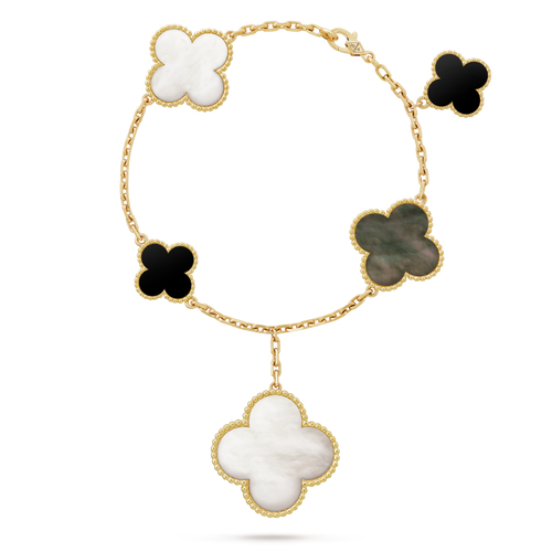 18K Magic Alhambra Five Motifs Bracelet
