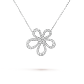 18K Flowerlace Pendant Necklace