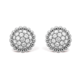 18k Perlée Diamonds Earrings