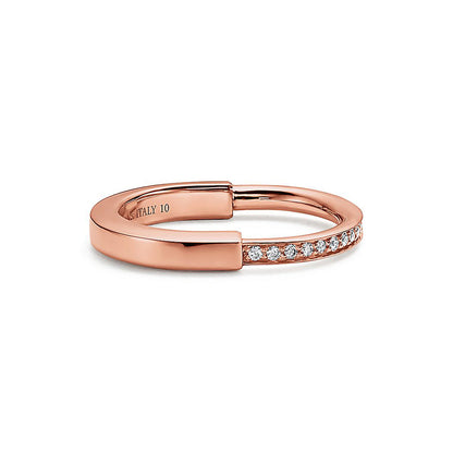 18K T Lock Diamonds Yellow Gold Ring