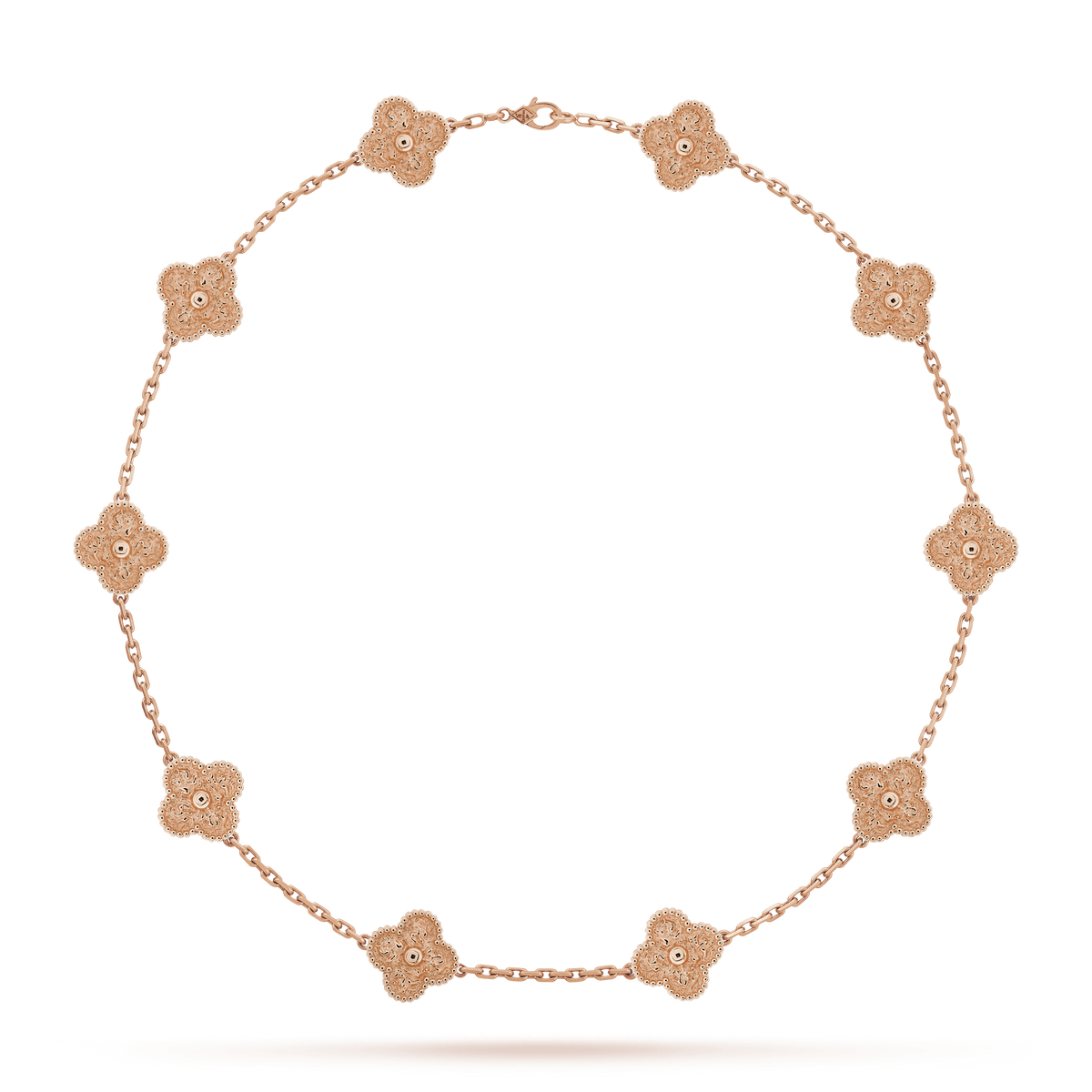 18K Vintage Alhambra 10 Motifs Necklace