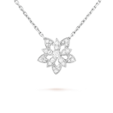 18K Lotus Openwork Pendant Necklace