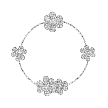 18K Frivole Diamonds Clover Bracelet