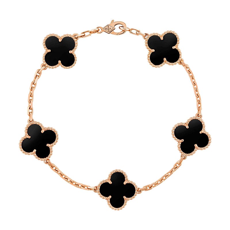 18K Vintage Alhambra Five Motifs Bracelet