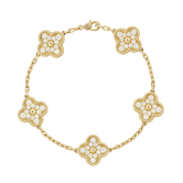 18K Vintage Alhambra Diamonds Bracelet