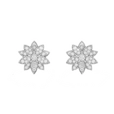 18k Lotus One Flowers Small Earrings