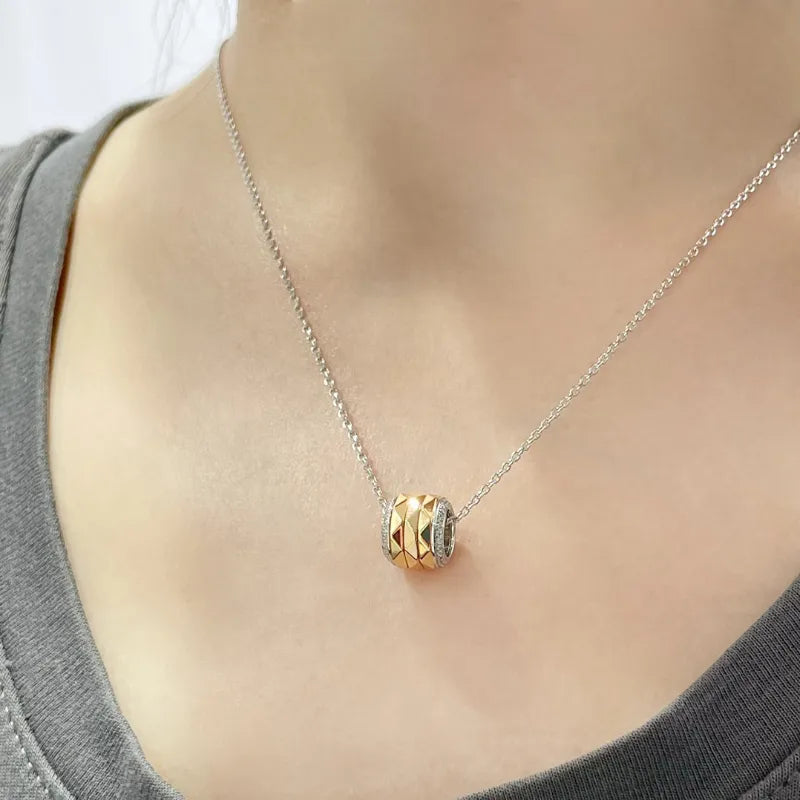 Laurence Signature Spinning Diamond Pendant
