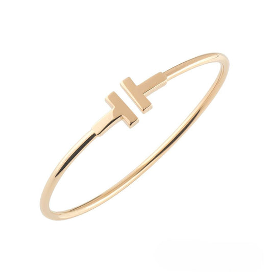 18K T Wire Bracelet