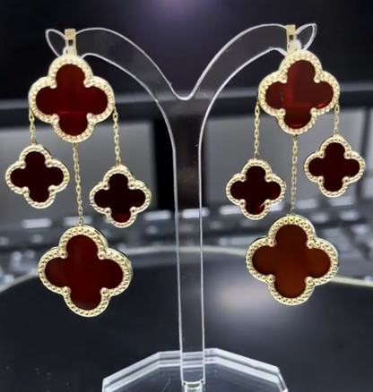 18K Magic Alhambra Four Motifs Earrings
