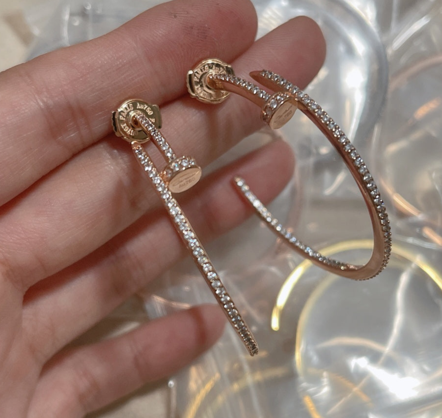18K Juste Un Clou Diamonds Earrings