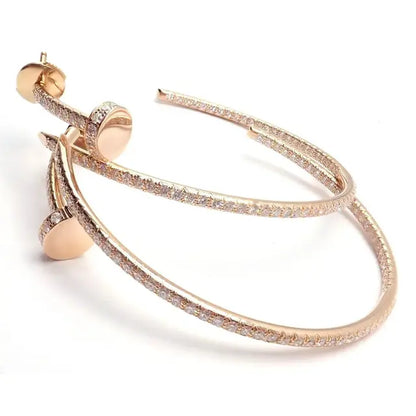 18K Juste Un Clou Diamonds Earrings
