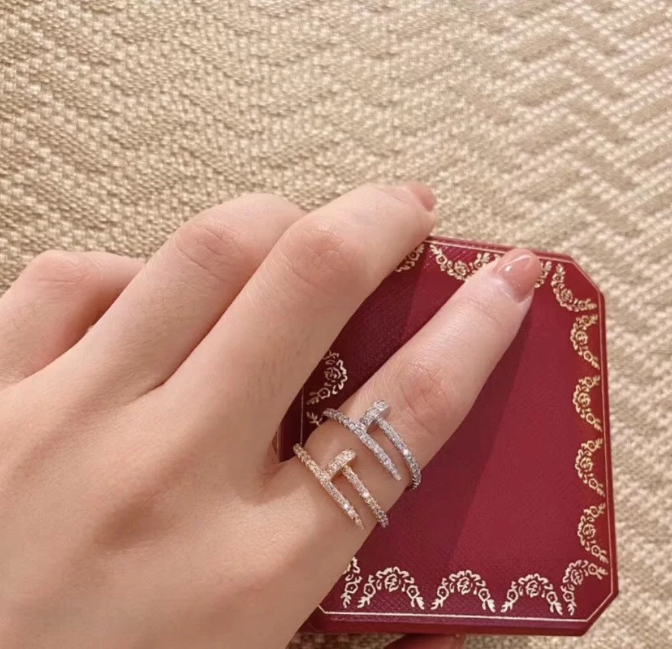 18K Juste Un Clou Full Diamond Ring