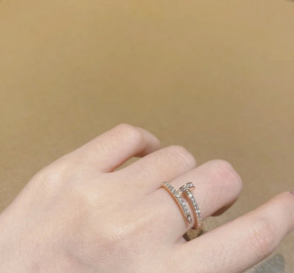 18K Juste Un Clou Full Diamond Ring