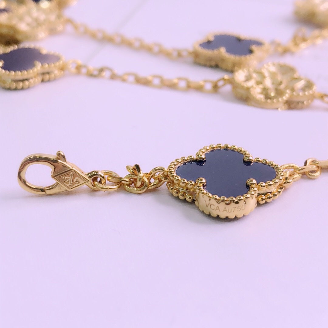 18K Vintage Alhambra 20 Motifs Long Necklace