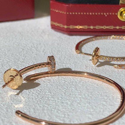 18K Juste Un Clou Diamonds Earrings