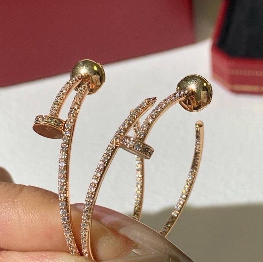 18K Juste Un Clou Diamonds Earrings
