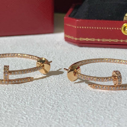 18K Juste Un Clou Diamonds Earrings