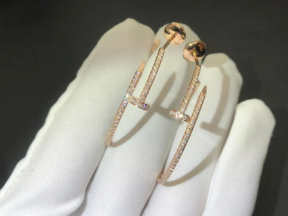 18K Juste Un Clou Diamonds Earrings