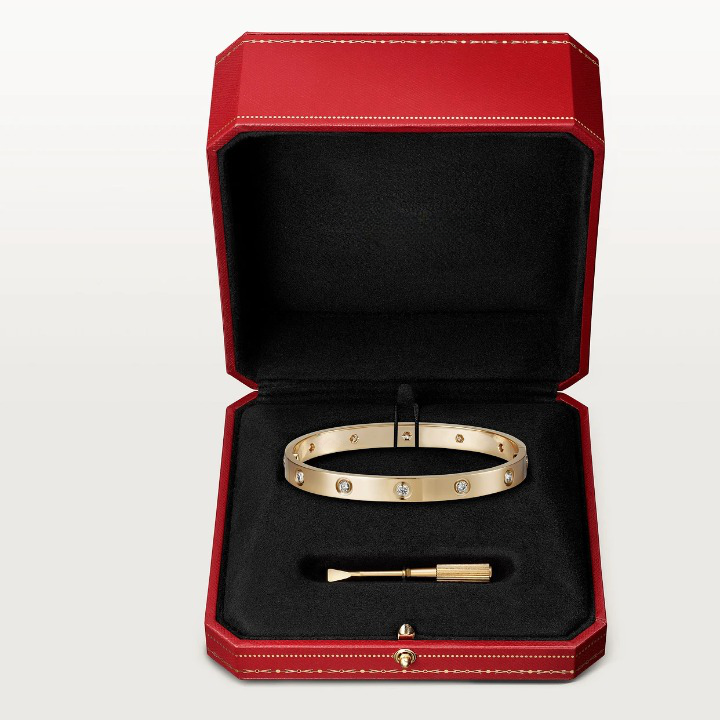 Ten Diamonds Love Bracelet